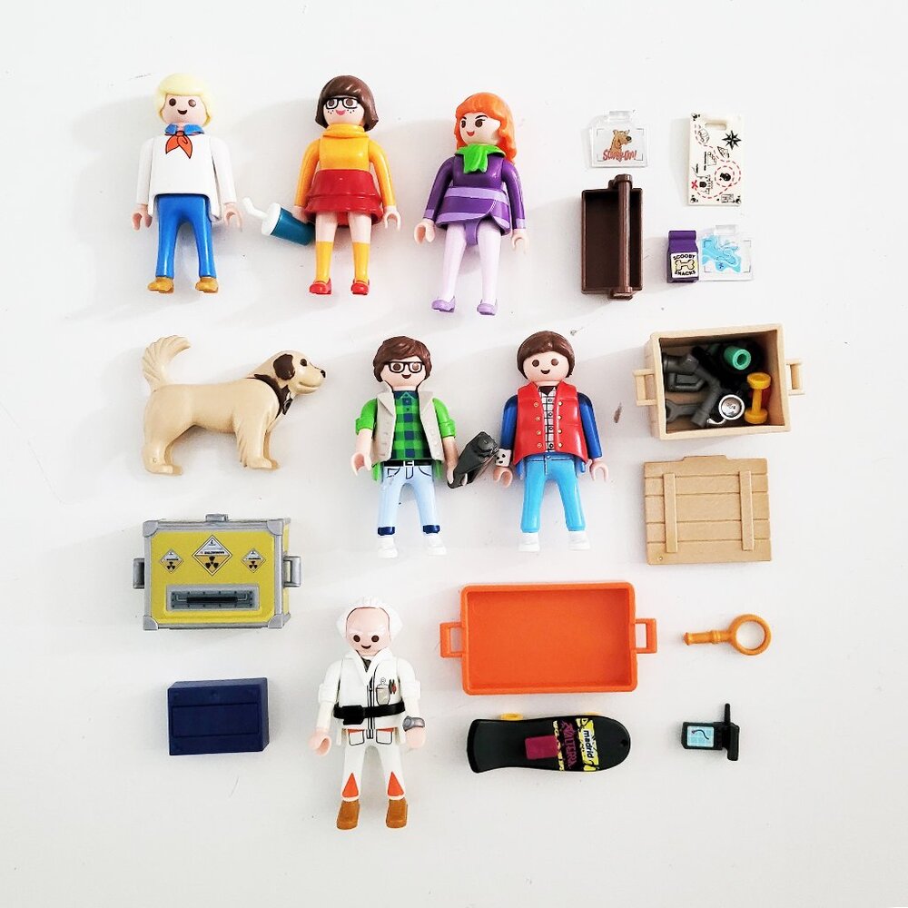 Playmobil Lot of Scooby Doo and Back to the Future Figures and Accessories